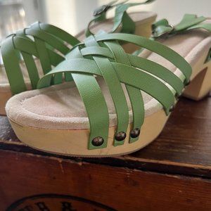 Restricted Green Clogs Size 8